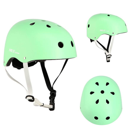 Kask Regulowany Orzeszek + Ochraniacze Zestaw Na Rolki Rower Hulajnogę NILS