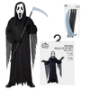 Strój Krzyk Na Halloween Dla Dziecka Duch Kostium 130/140 cm + Kosa 102 cm