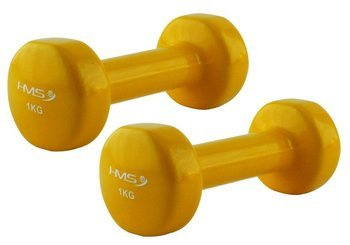 Hantle Ciężarki Żeliwne Pokryte Winylem Do Ćwiczeń HMS Zestaw 2x1 kg