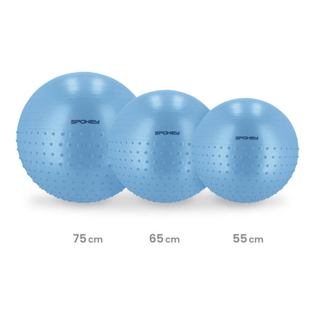 SPOKEY Piłka Gimnastyczna Do Ćwiczeń Fitness 55 cm + Pompka