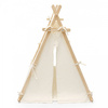 Namiot Tipi Dla Dzieci 110×90×120 cm Z Matą Do Pokoju Girlanda Lampki LED