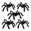 Pająki Włochata Duże 60 cm Dekoracja Ozdoba Na Halloween Zestaw 5 szt.