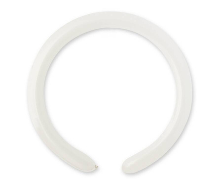 GEMAR Pastelowe Białe Balony Rurki Do Modelowania Dla Animatora - 100 sztuk