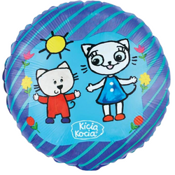 Balon Foliowy Kicia Kocia i Nunuś Dekoracja Na Urodziny Przyjęcie Kotek 18"