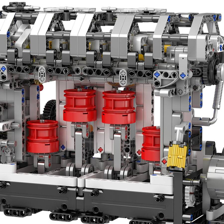 Klocki Konstrukcyjne Silnik Rzędowy Czterocylindrowy Benzynowy 1787 Elementów MOULD KING