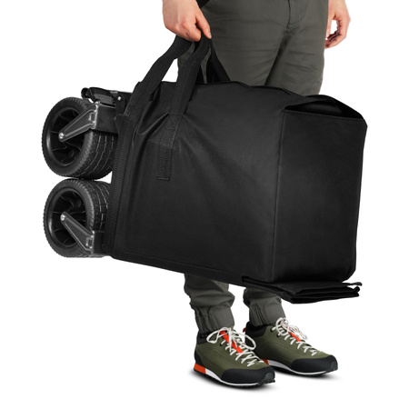 Wózek Turystyczny Plażowy Transportowy Kempingowy Składany Z Uchwytem 180 L