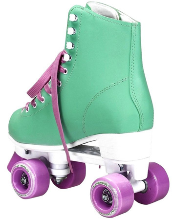 NILS Wrotki Skórzane Retro Sznurowane Damskie