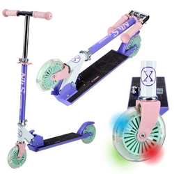 NILS Hulajnoga Miejska Klasyczna Składana Koła LED 120 mm