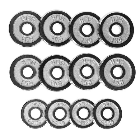 Sztangielki Hantle Regulowane Do Ćwiczeń Treningu W Walizce 2x7,5 kg HMS