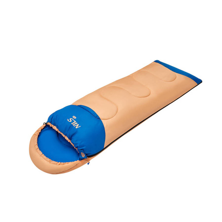 Ciepły Śpiwór Turystyczny Koperta Z Kapturem Dla Dziecka 180x60 cm + Karimata