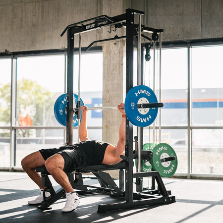 Atlas Wielofunkcyjny Suwnica Smitha Na Wolny Ciężar Do Ćwiczeń Siłowych HMS