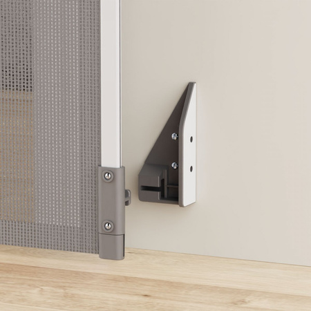 Bramka Zabezpieczająca Zwijana Barierka Na Schody 140 × 98 cm STAIRSAFE