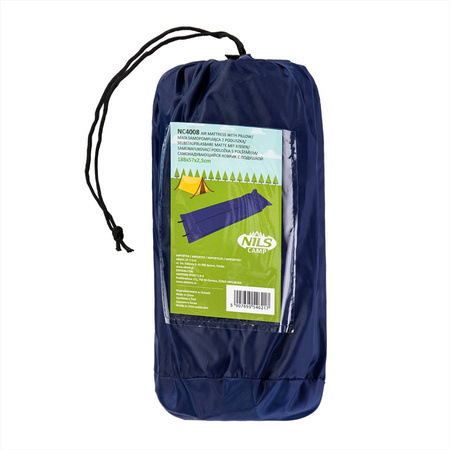 Mata Samopompująca Turystyczna Kempingowa Materac Karimata Z Poduszką NILS