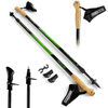 SPOKEY Kije Kijki Trekkingowe Regulowane Antishock 105-135 cm