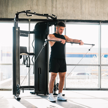 Atlas Wielofunkcyjny Brama Do Ćwiczeń Siłowych Ze Stosem i Wyciągiem HMS