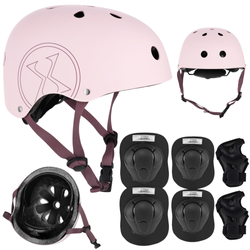 Kask Na Rolki Rower Hulajnogę Regulowany Dla Dzieci Orzeszek + Ochraniacze