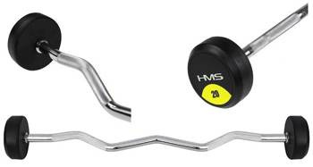 Sztanga Gryf Łamany Z Obciążeniem Do Ćwiczeń Treningu Siłowego 20 kg HMS