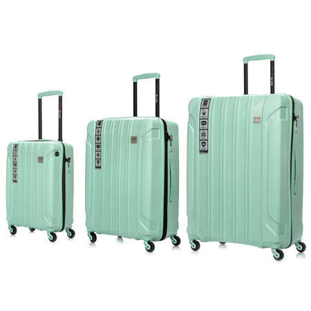 Swissbags+ Zestaw 3 Walizek Na Kółkach Kabinowa Średnia Duża