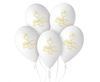 Balony Lateksowe Białe Kielich Pierwsza Komunia Święta 13" Zestaw 5 szt.