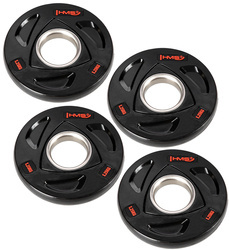 HMS Zestaw Talerzy Olimpijskich Ogumowanych Na Gryf Sztangę 4x1,25 kg