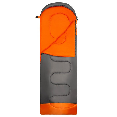 NILS Duży Śpiwór Turystyczny Mumia Ciepły Z Kapturem 215x75 cm