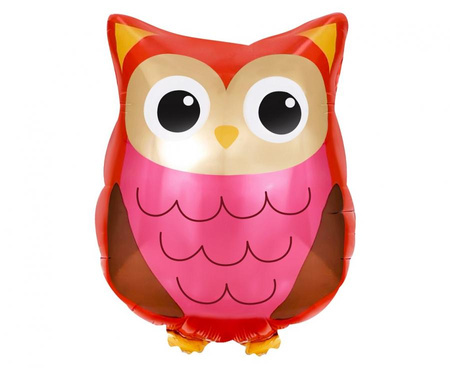 Balon Foliowy Sowa Na imprezę Przyjęcie Urodziny Dla Dziecka 40x35 cm
