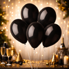 Balony Lateksowe Pastelowe Czarne Na Urodziny Ślub Wesele 13" - 50 szt.