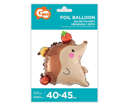 Balon Foliowy Jeżyk Na Urodziny Dla Dziecka Przyjęcie Imprezę 40x45 cm