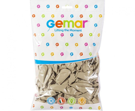 Balony Lateksowe Pastelowe Latte 12" - 100 szt. Na Urodziny Wesele GEMAR