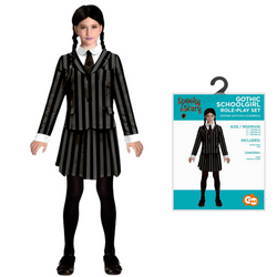 Strój Kostium Przebranie Gotycka Uczennica Na Halloween Karnawał GODAN