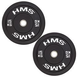 Talerz Olimpijski Na Gryf Sztangę Gumowany Bumper Do Ćwiczeń 2x 15 kg HMS