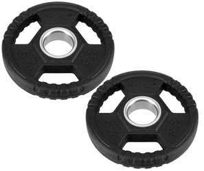 HMS Talerze Olimpijskie Obciążenia Ogumowane Na Gryf Sztangę 2x 2,5 kg