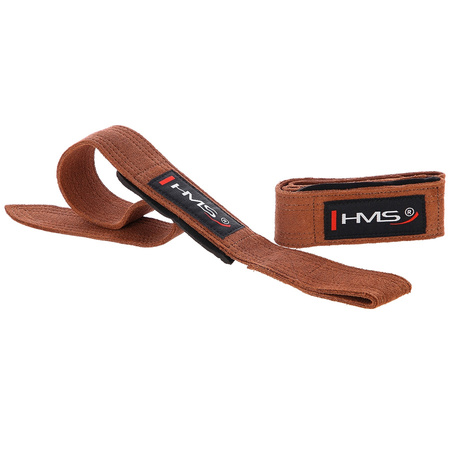 HMS Paski Uchwyty Treningowe Do Martwego Ciągu Skórzane