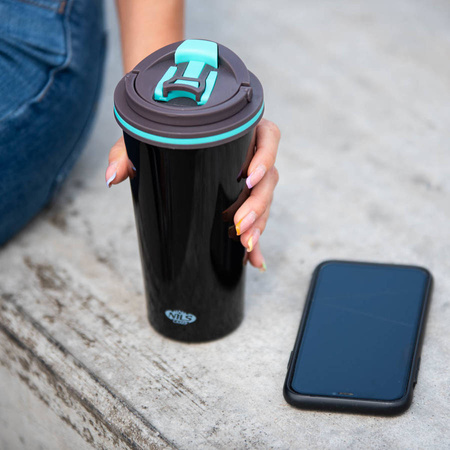 Kubek Termiczny Termos Turystyczny Stalowy Butelka Na Kawę Herbatę 500 ml