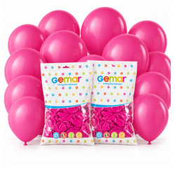 Balony Lateksowe Klasyczne Pastelowe Ciemnoróżowe Na Urodziny 10" 200 szt.