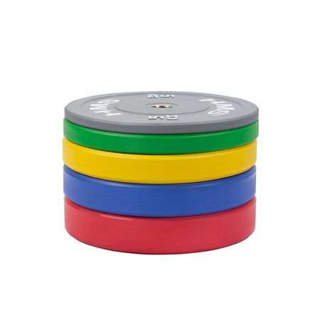 Talerz Olimpijski Na Gryf Sztangę Gumowany Bumper Do Ćwiczeń 4 x 10 kg HMS