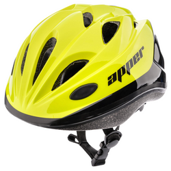 Kask Rowerowy Regulowany Dziecięcy Żółty Otwory Wentylacyjne Ochronny Apper