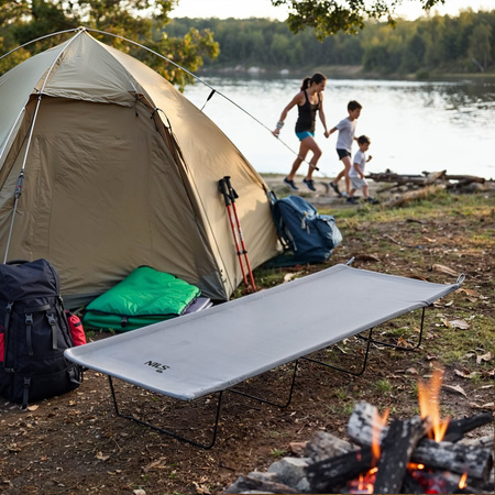 Łóżko Składane Polowe Turystyczne Leżak Leżanka Do 150 kg Przenośne NILS