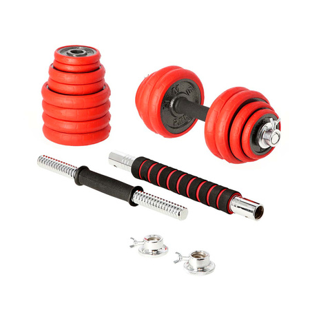 Zestaw Hantle Sztangielki Sztanga 2x15 kg HMS