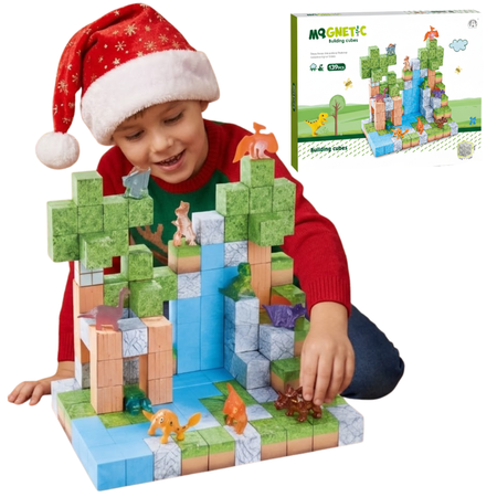 Klocki Magnetyczne Konstrukcyjne Zestaw 139 Elementów Edukacyjne Dla Dzieci