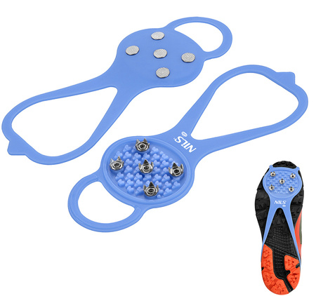 Nakładki Antypoślizgowe Turystyczne Na Buty Z Stalowymi Kolcami 5 Zębów 