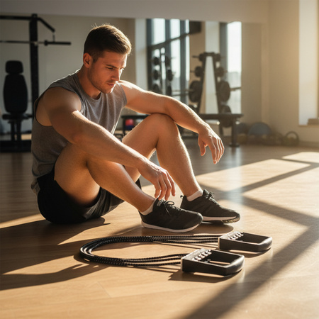 Ekspander Regulowany Oporowy Gumowy Do Ćwiczeń Treningu HMS