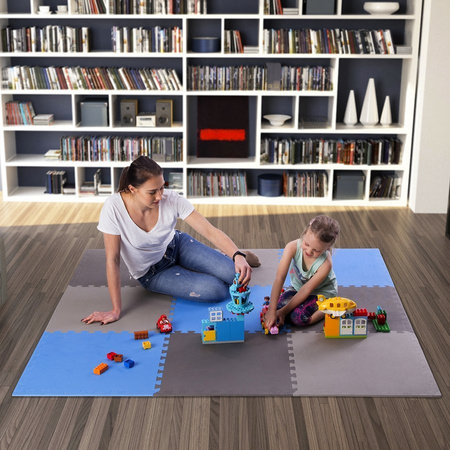 ONE FITNESS Duża Mata Puzzle Pod Sprzęt Do Ćwiczeń Wygłuszająca