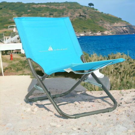 Leżak Krzesło Plażowe Turystyczne Składane NILS