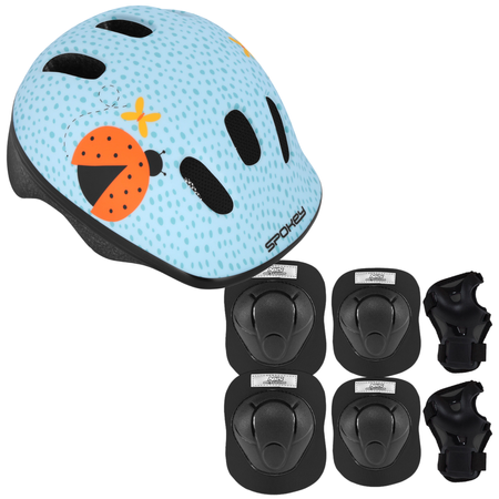 Kask Rowerowy Regulowany Dziecięcy Na Rolki Rower Ochronny Wentylowany + Ochraniacze