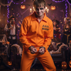 Strój Więźnia Kostium Skazańca Na Halloween Przebranie Dla Dorosłych GODAN