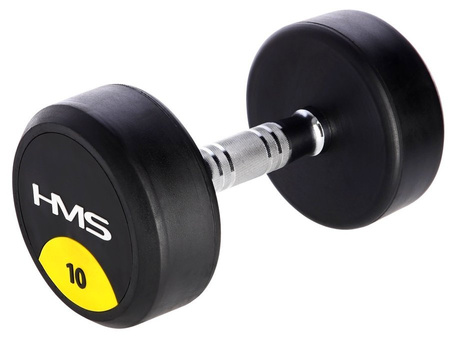 HMS Zestaw Hantle Ciężarki Gumowane Do Ćwiczeń Treningu Siłowego 2x10 kg