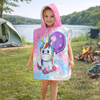 Ręcznik Kąpielowy Okrycie Z Kapturem Ponczo Dla Dzieci Unicorn 60x85 cm