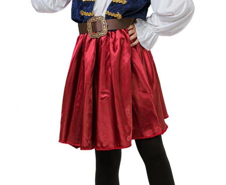 Piratka Strój Kostium Przebranie Sukienka + Kapelusz Na Halloween Karnawał