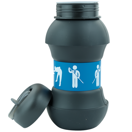 MERKAN Butelka Sportowa Bidon Składany W Kształcie Piłki Z Ustnikiem 550 ml